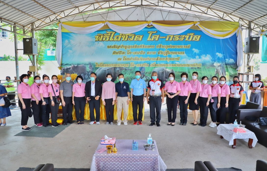 คณะผู้บริหาร-ชมรมแม่บ้านราชทัณฑ์ จัดกิจกรรมทำบุญไถ่ชีวิตโคกระบือ-มอบสิ่งของให้ผู้ต้องขังหญิงสูงอายุ-ไม่มีญาติ