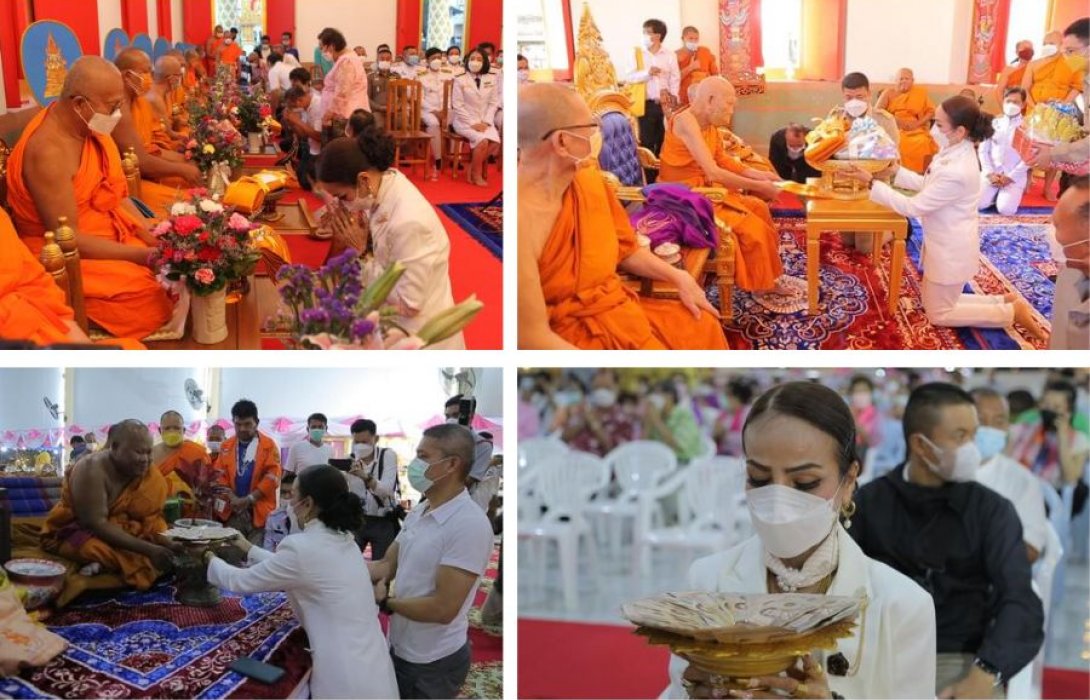 ผอ.ฟ้า เป็นประธานฝ่ายฆราวาส ในพิธีแต่งตั้ง พระครูวิธานวรานุกูล เป็นเจ้าอาวาส วัดลำกะดาน พร้อมถวายปัจจัย 1 แสนบาท พระสมเด็จ 105 องค์ 