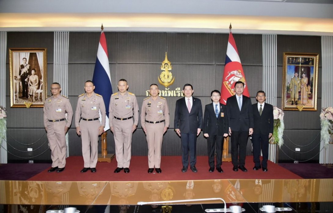 ผบ.ทร. ต้อนรับ คณะ ป.ป.ช. ประชุมการดำเนินการประเมินคุณธรรมและความโปร่งใสภาครัฐกองทัพเรือ