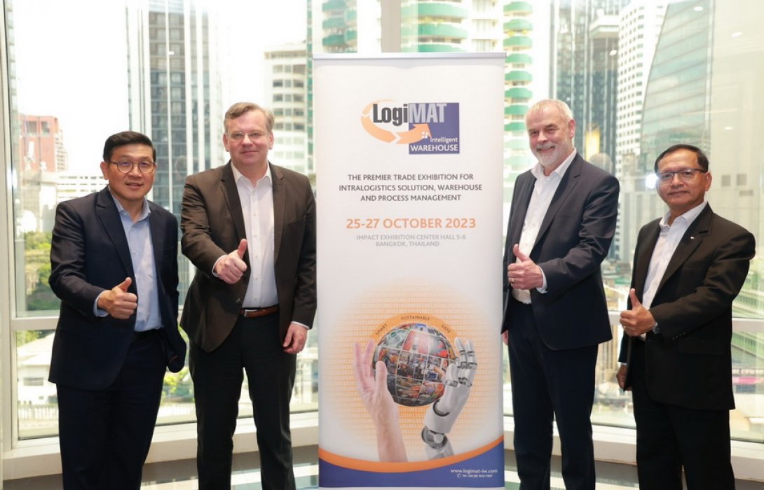 ต่อยอดความสำเร็จทุ่ม 15 ล้านบาท จัดงาน LogiMAT | Intelligent Warehouse 2023 ปักหมุดขยายพื้นที่ 2 เท่า ตั้งเป้าเม็ดเงินสะพัดปีนี้กว่าพันล้านบาท