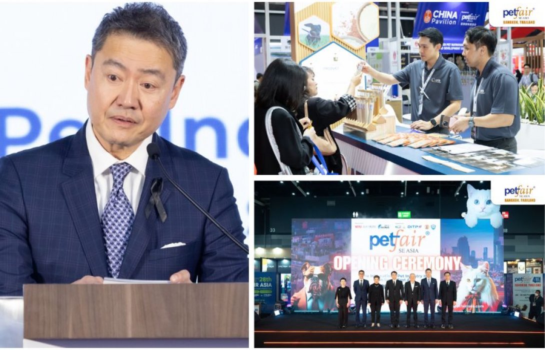 เปิดฉากงาน Pet Fair Southeast Asia 2025 คาดว่ามูลค่าตลาดอุตสาหกรรมสัตว์เลี้ยงตลาดในปี 68 จะสูงถึง 9.2 หมื่นล้านบาท เพิ่มขึ้นกว่า 13% สะท้อนพลังและการเติบโตของอุตสาหกรรมสัตว์เลี้ยงแห่งเอเชีย 