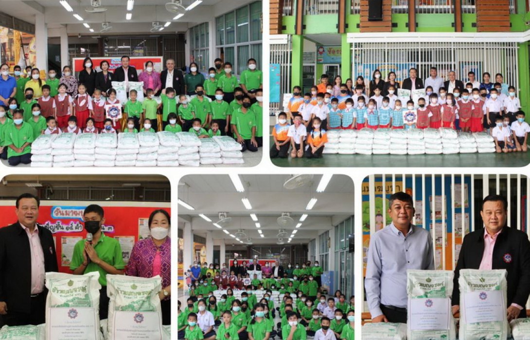 สภท. มอบข้าวสาร 1,500 กก. 2 โรงเรียนย่านดุสิต เนื่องในวันนักข่าว 5 มี.ค.