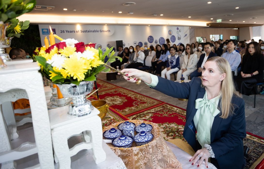 กรุงไทย–แอกซ่า ประกันชีวิต จัดพิธีทำบุญเสริมสิริมงคลต้อนรับปีใหม่ 2567