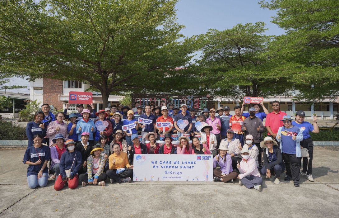 “นิปปอนเพนต์” แต้มสี เติมความสดใสให้น้องๆ “อนุบาลสุขสวัสดิ์” ผ่านโครงการ “สีสร้างสุข”