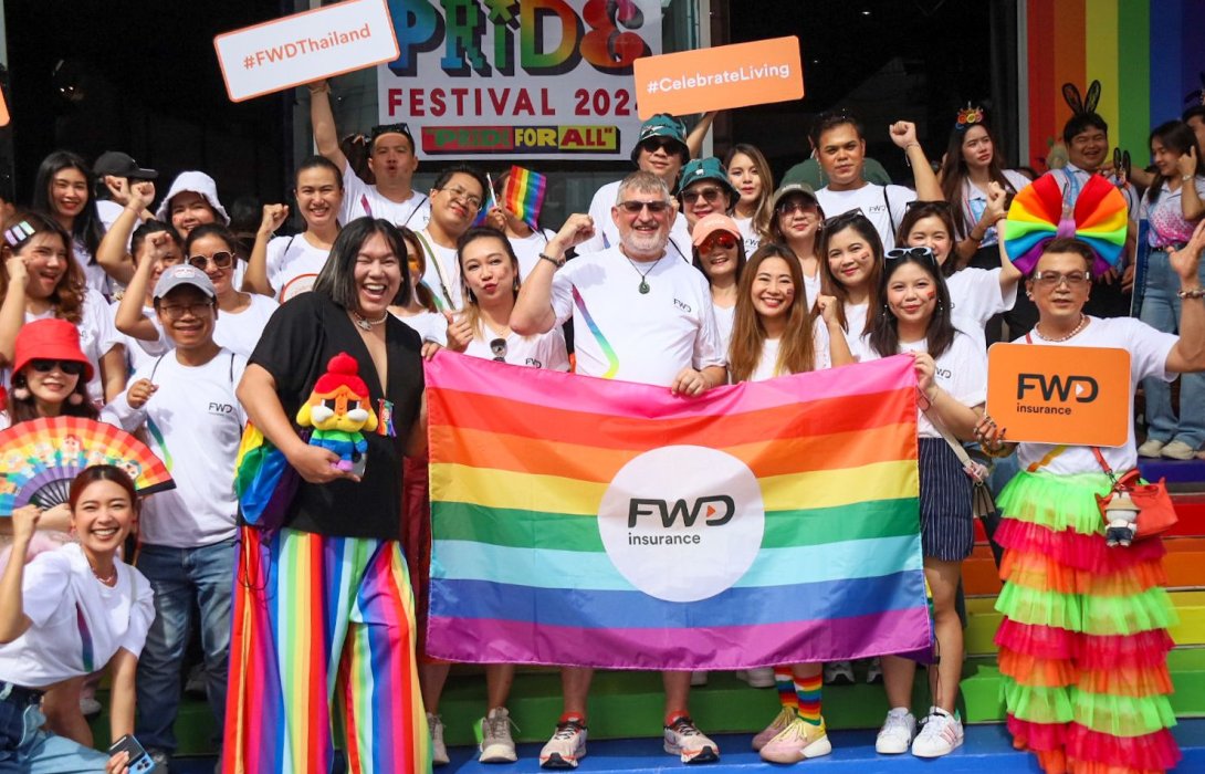 FWD ประกันชีวิต แสดงพลังร่วมสนับสนุนสร้างสังคมเท่าเทียมในงาน Pattaya International Pride 2024