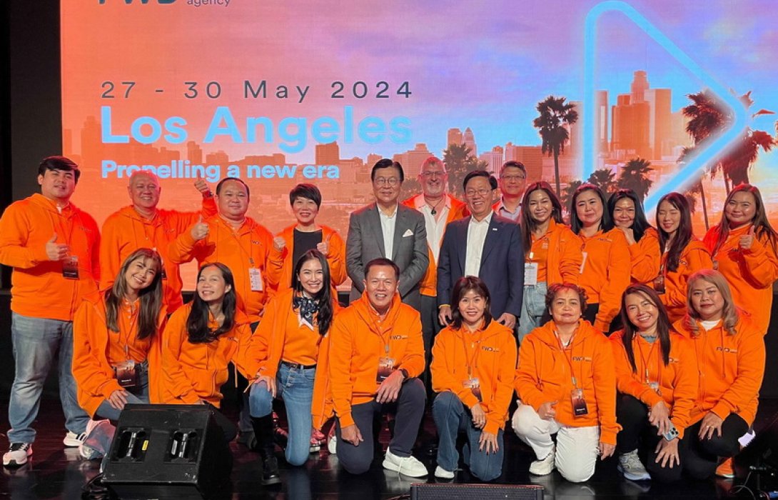 FWD ประกันชีวิต พาสุดยอดตัวแทนอัพเทรนด์ความรู้ เยือนนครลอสแอนเจลิส ประเทศสหรัฐอเมริกา ในงาน “HiVE Conference 2024”