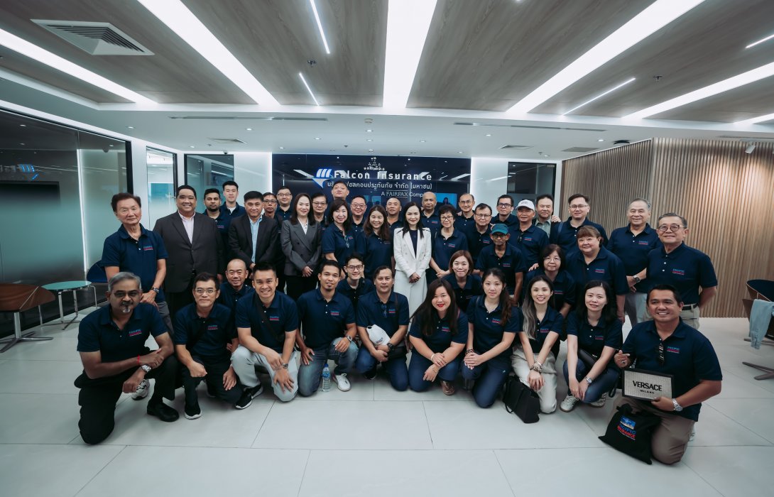 ฟอลคอนประกันภัย เปิดบ้านต้อนรับคณะผู้บริหารและตัวแทนจากบริษัท The Pacific Insurance Berhad ประเทศมาเลเซีย ซึ่งเป็นบริษัทในกลุ่ม Fairfax Asia
