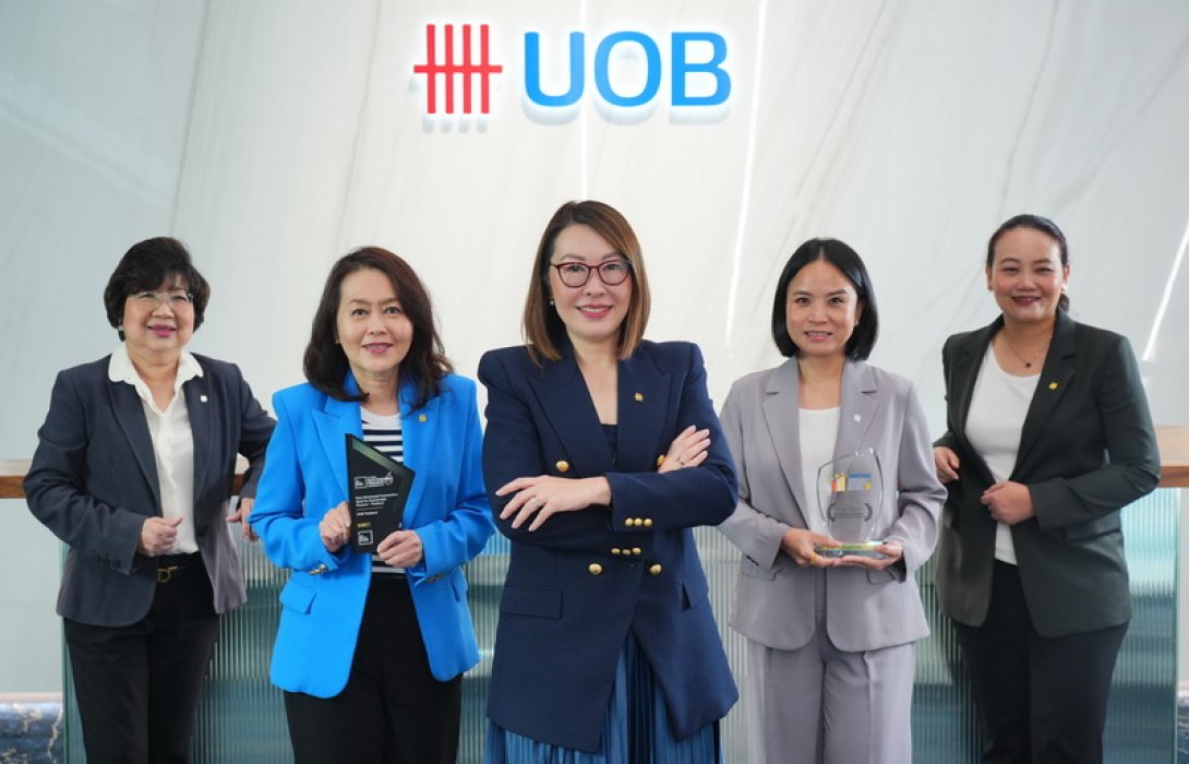 ยูโอบี ประเทศไทย คว้าสองรางวัลผู้นำด้านความยั่งยืน