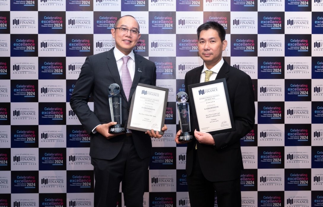 กสิกรไทยส่งบริการมัดใจตลาดเวียดนาม กวาด 2 รางวัลใหญ่ ระดับนานาชาติ สุดยอดบัตรเครดิตใหม่และสุดยอดธนาคารแห่งใหม่เพื่อเอสเอ็มอีออนไลน์