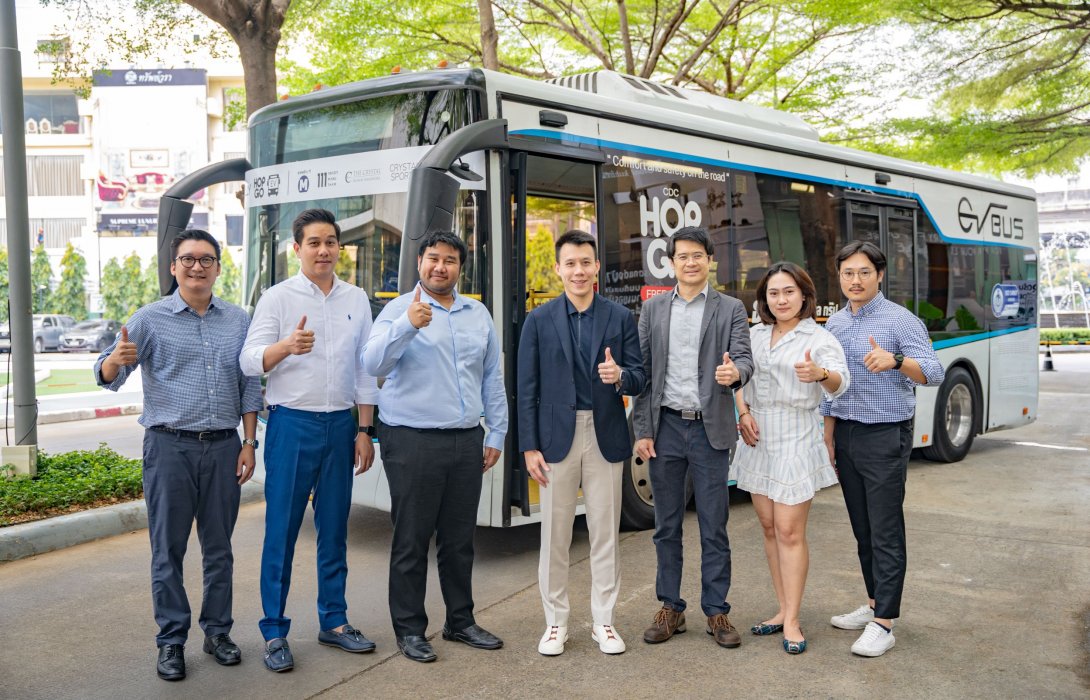 เปิดตัวรถโดยสารพลังงานไฟฟ้า  ALLY HOP & GO EV Shuttle Bus