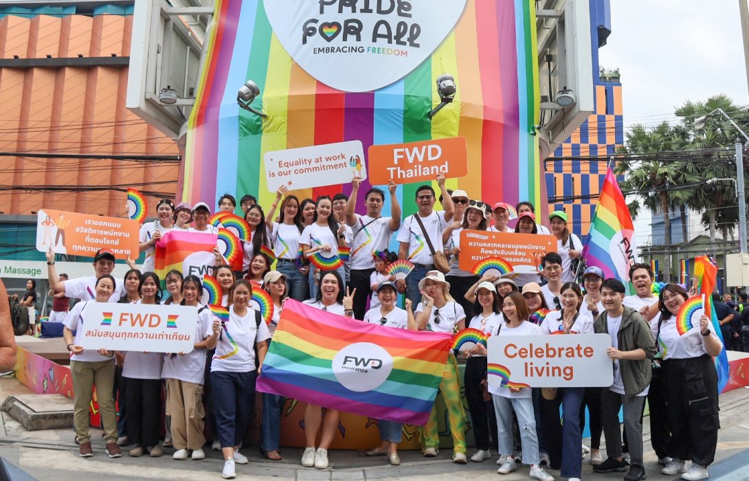 FWD ประกันชีวิต ร่วมสนับสนุนสร้างสังคมเท่าเทียม ในงาน Pattaya International Pride 2025 ต่อเนื่องปีที่ 3