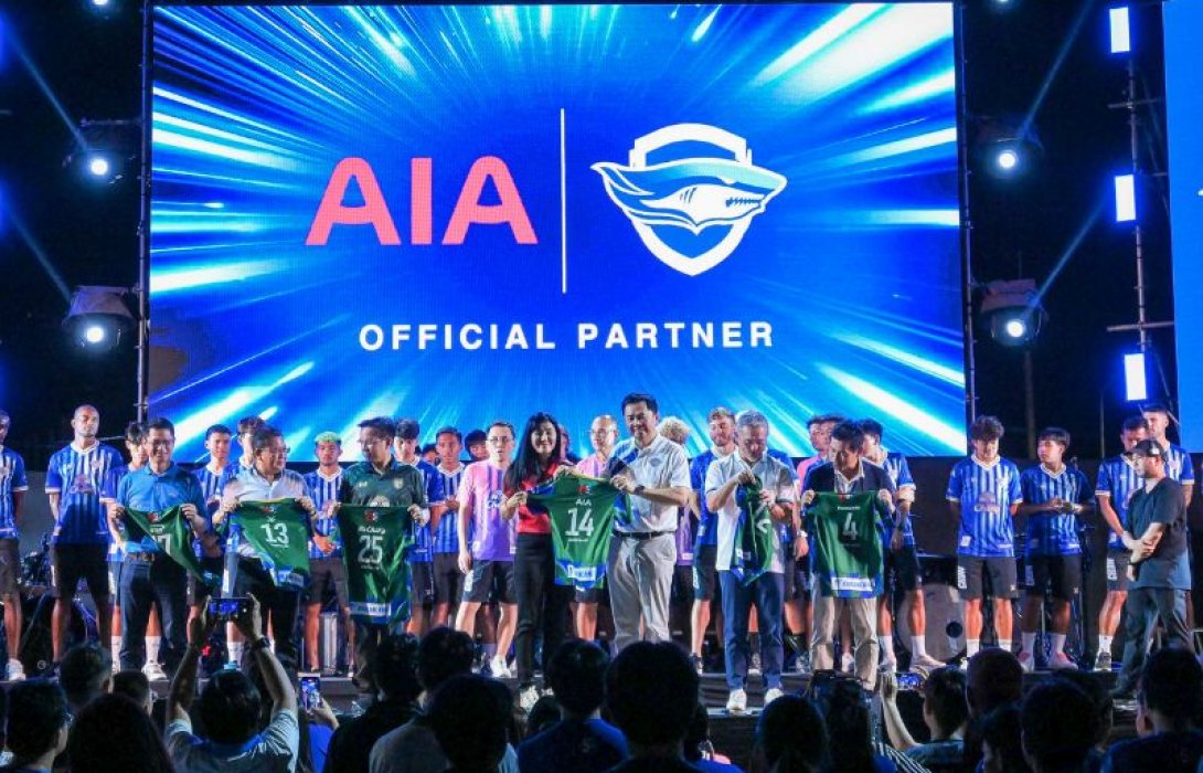 เอไอเอ ประเทศไทย เดินหน้าสนับสนุนทีมสโมสรชลบุรี เอฟซี พร้อมร่วมงานเปิดฤดูกาลใหม่ 2025/2026