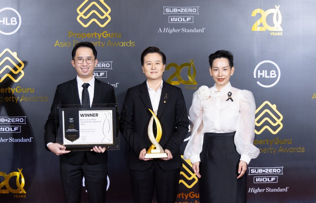 ‘เรนวูด ปาร์ค’ คว้ารางวัล Best Luxury Mega Township Development (Asia) ตอกย้ำศักยภาพผู้พัฒนาอสังหาฯ ระดับเวิลด์คลาส