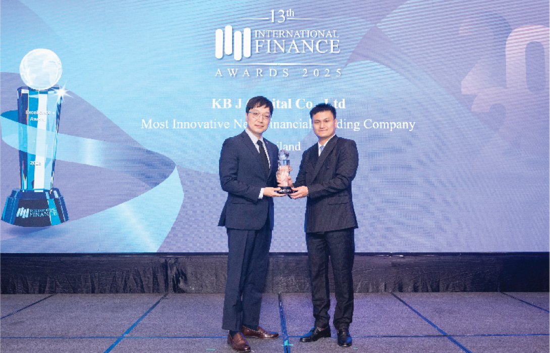 KB J Capital  คว้ารางวัล Most Innovative New Financial Lending Company – Thailand 2025 จากเวที International Finance Awards 