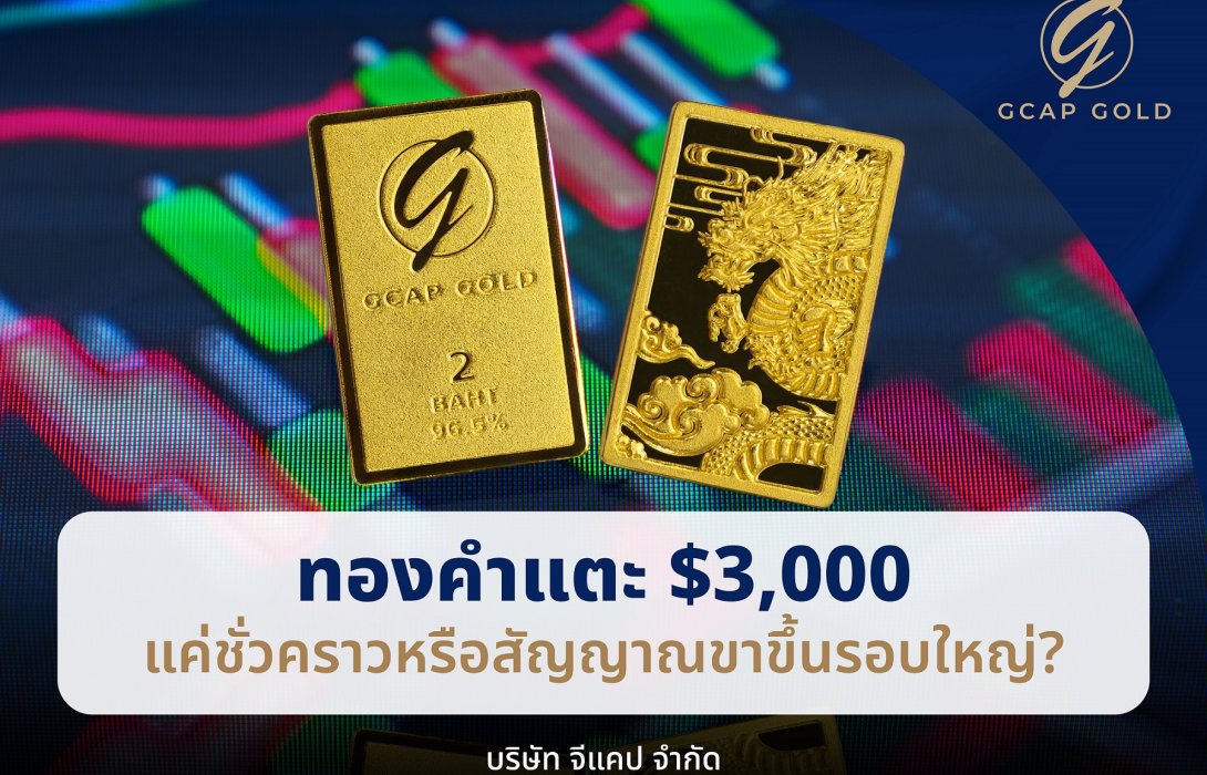 GCAP GOLD ส่งสัญญาณทองคำแตะ $3,000 แค่ชั่วคราวหรือสัญญาณขาขึ้นรอบใหญ่?