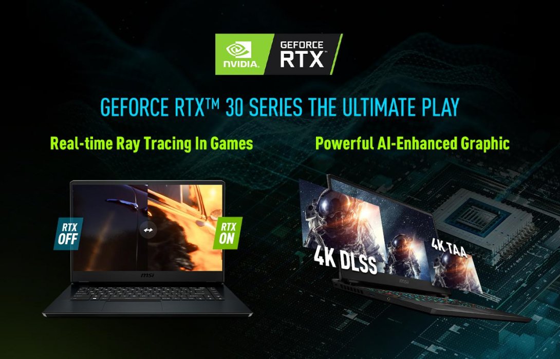 MSI เปิด Pre-Order เกมมิ่งโน้ตบุ๊กรุ่นใหม่ จัดเต็มด้วยขุมพลังในGeForce RTX™30 ซีรี่ส์!