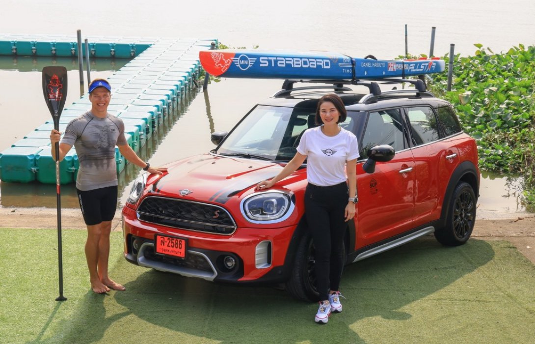 มินิ ประเทศไทย สนับสนุนนักกีฬา SUP ระดับโลก มอบมินิ คูเปอร์ เอส คันทรีแมน ระหว่างฝึกซ้อมในไทย 