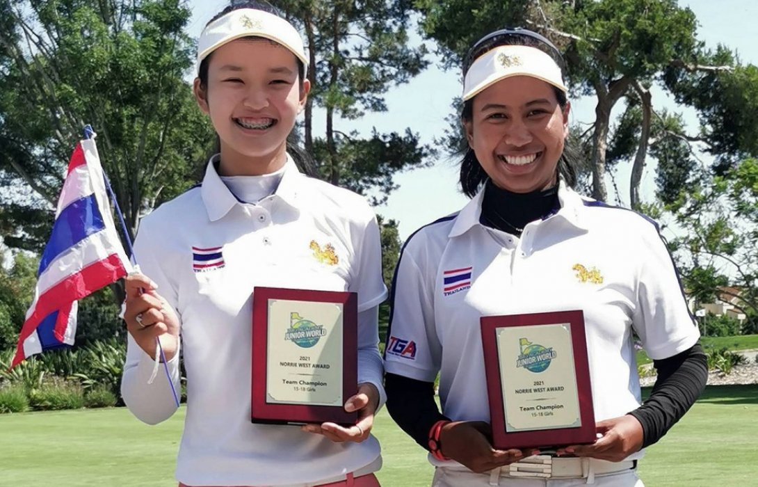 ณฐชนก จับคู่ สุรภา คว้าแชมป์ทีมหญิง สวิงเยาวชนโลก จูเนียร์ เวิลด์ ที่สหรัฐ