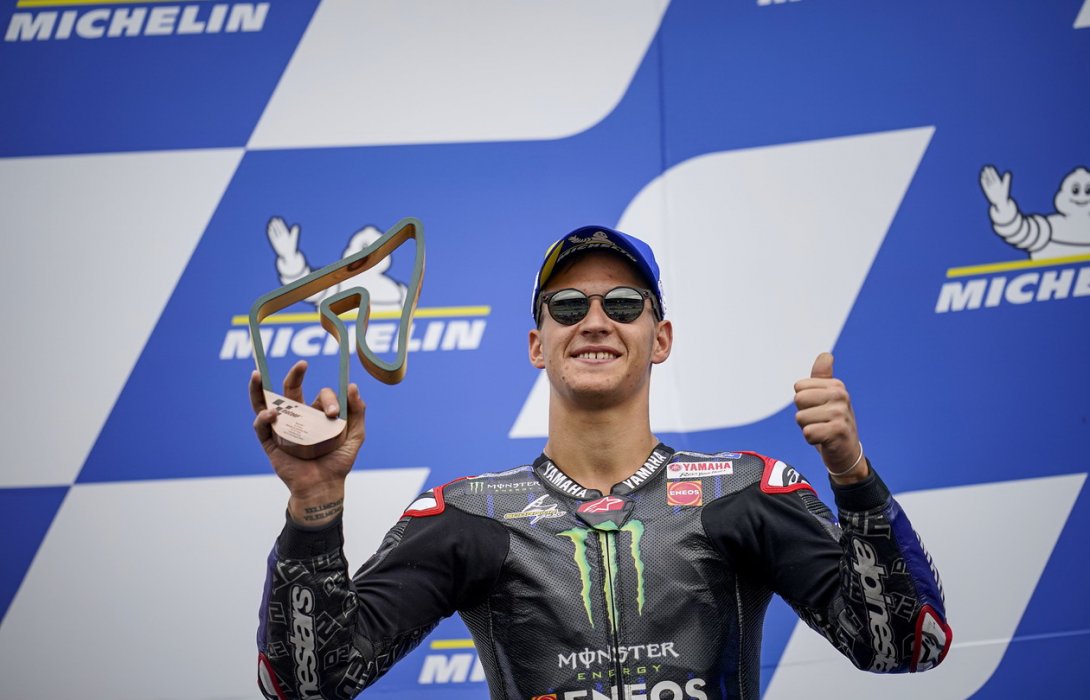 “กวาร์ตาราโร่” คว้าโพเดี้ยม เรดบูลล์ ริง เปิดหัวครึ่งหลัง โมโตจีพี
