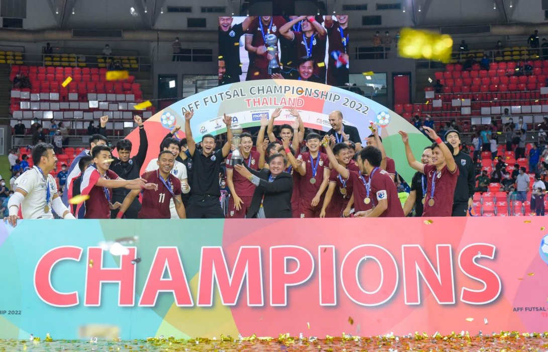 ฟุตซอลไทย ดับโทษ อินโดนีเซีย 5-3 สกอร์รวม 7-5 คว้าแชมป์อาเซียน สมัยที่ 16