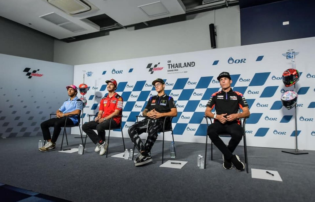 “นักบิดโมโตจีพี” ไม่หวั่นฝน! “กวาร์ตาราโร” มั่นใจผลงานเยี่ยม “มาร์เกซ” อ้อนอยากเจอแฟนชาวไทย