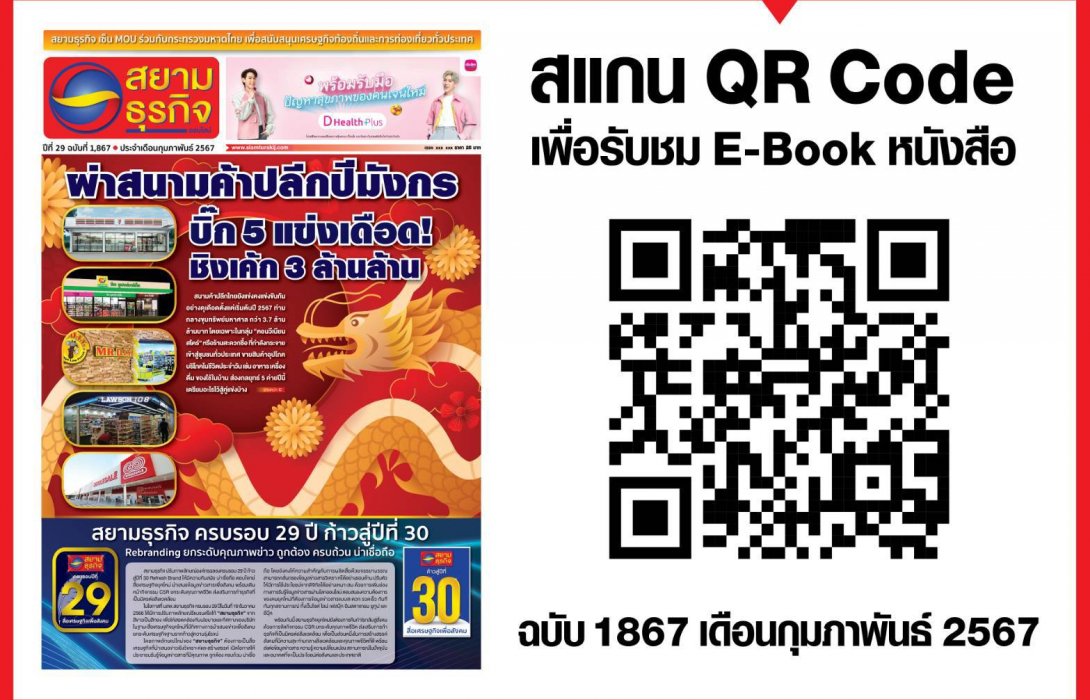 หนังสือพิมพ์สยามธุรกิจฉบับที่ 1867 เดือน ก.พ. 67