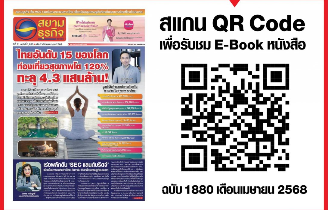 หนังสือพิมพ์สยามธุรกิจฉบับที่ 1880  ประจำเดือน เม.ย. 68