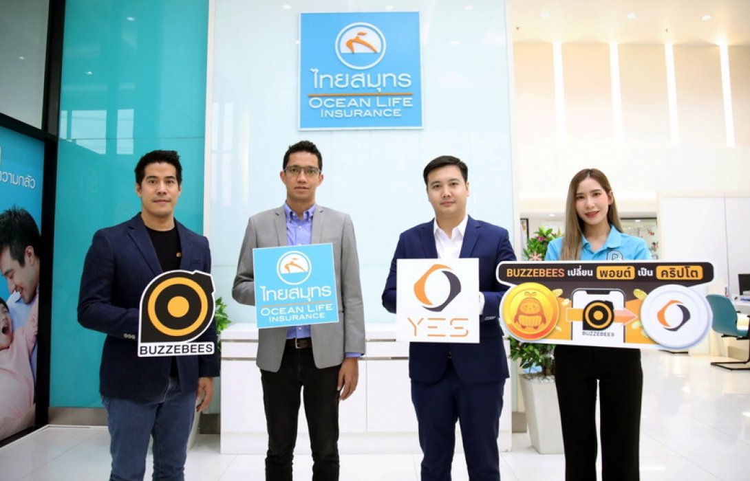 OCEAN LIFE ไทยสมุทร จับมือ BUZZEBEES เจาะไลฟ์สไตล์สายคริปโท ยกระดับประสบการณ์ Loyalty Program เปลี่ยน OCHI COIN เป็น YES Token