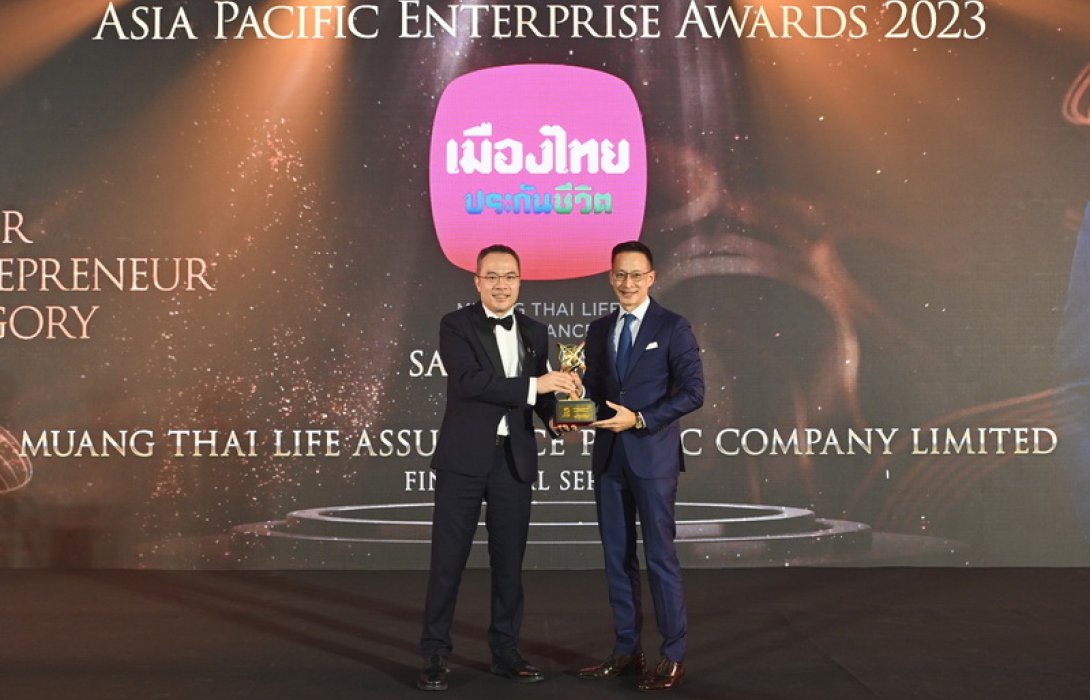 สุดยอดผู้นำองค์กร “สาระ ล่ำซำ” คว้ารางวัล “Master Entrepreneur Award” ต่อเนื่องเป็นปีที่ 3 และเมืองไทยประกันชีวิต รับ 2 รางวัลใหญ่ระดับสากล จากเวที Asia Pacific Enterprise Awards (APEA) 2023