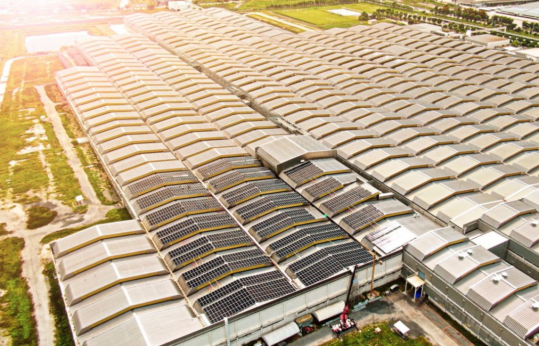 บริดจสโตนใช้พลังงานแสงอาทิตย์สนับสนุนการผลิตยางรถยนต์ในประเทศไทย 