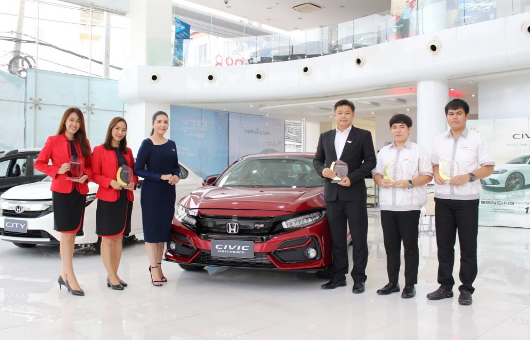ซัมมิท ฮอนด้า ออโตโมบิล ทั้ง5สาขา คว้ารางวัล‘ส่วนแบ่งการตลาด เหนือกว่าคู่แข่งต่อเนื่อง’