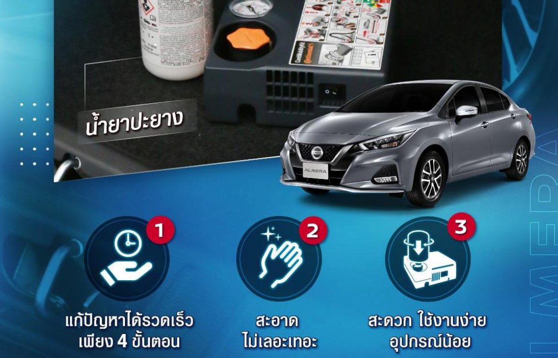 ประโยชน์ของชุดปะยางฉุกเฉิน