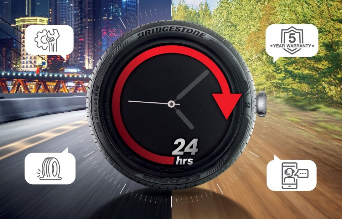 บริดจสโตนจัดโปรโมชั่น “B-24 hrs. บริการช่วยเหลือฉุกเฉิน 24ชั่วโมง ฟรี 1 ปี” 