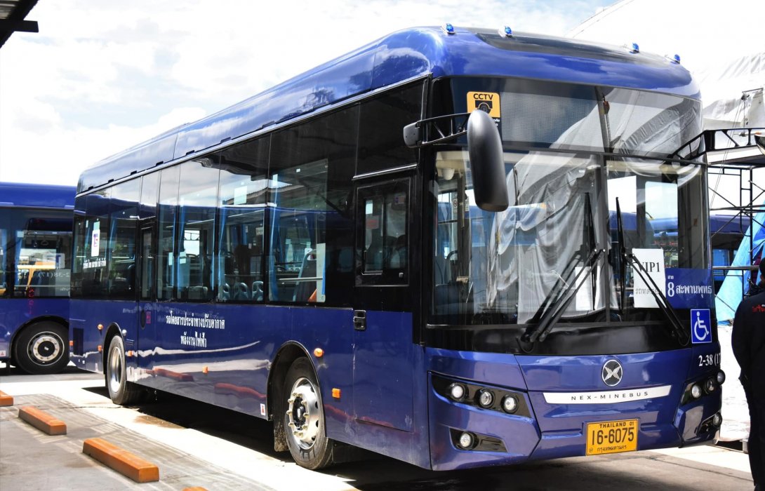 คิกออฟ รถเมล์พลังงานไฟฟ้า สาย 8 เส้นทาง แฮปปี้แลนด์ – ท่าเรือสะพานพุทธ ลดมลภาวะ ลด pm2.5  