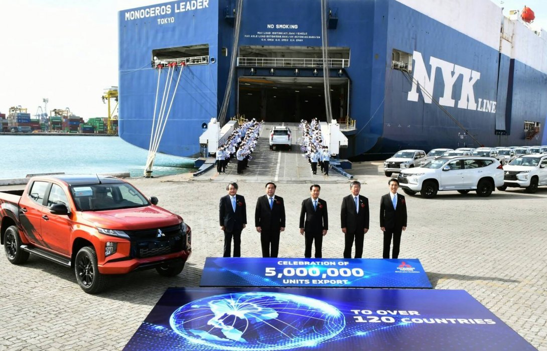 มิตซูบิชิ มอเตอร์ส ประเทศไทย ฉลองยิ่งใหญ่ส่งออกรถยนต์รวม 5 ล้านคัน