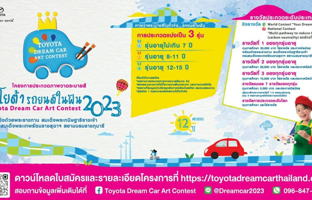 โตโยต้าปลุกไฟฝันจิตรกรตัวน้อยประกวดวาดภาพ