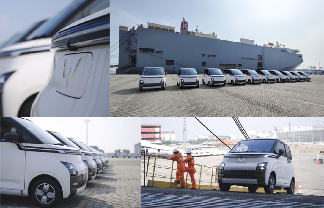 Wuling Air EV Shipment แรก 400 คัน ลงเรือจากอินโดนีเซียสู่ประเทศไทย