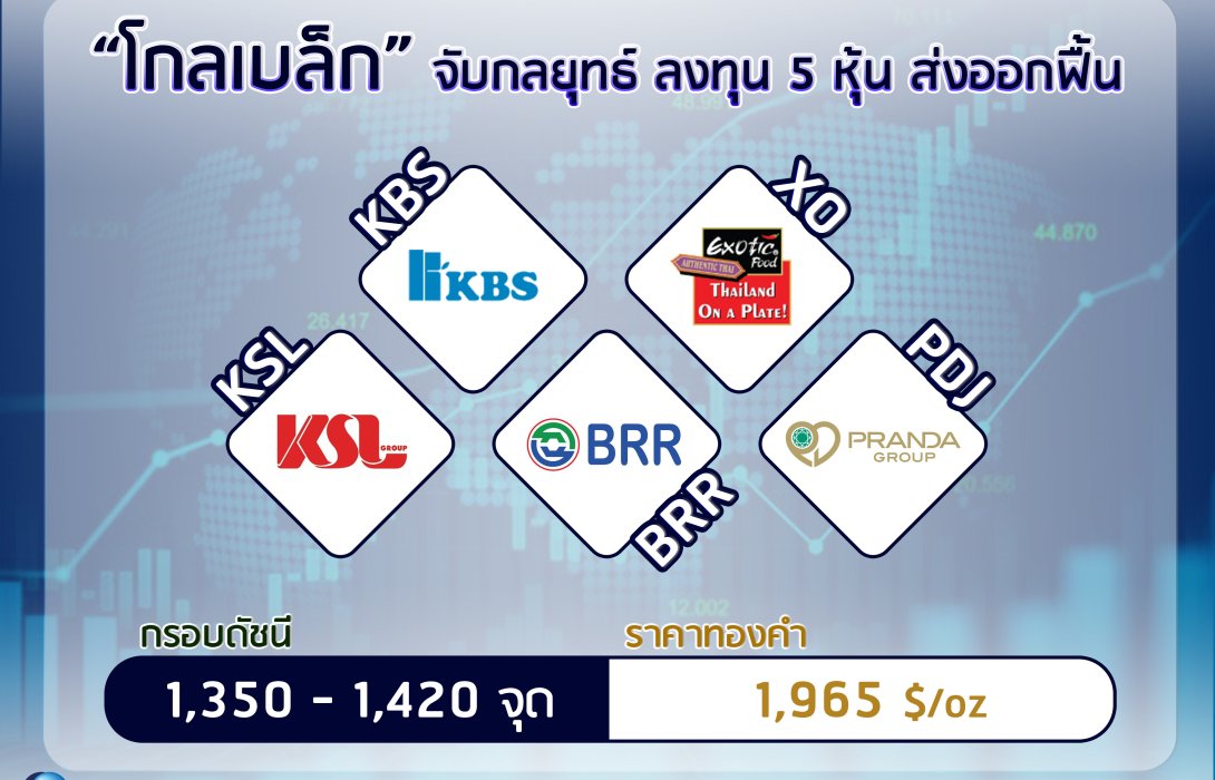 “โกลเบล็ก” จับกลยุทธ์ลงทุน 5 หุ้นส่งออกฟื้น