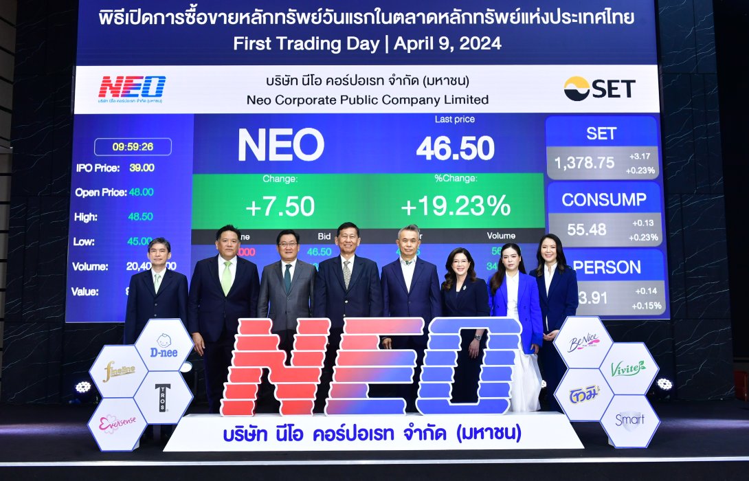 NEO ชูศักยภาพก้าวสู่บริษัท FMCG แห่งนวัตกรรมของเอเชีย