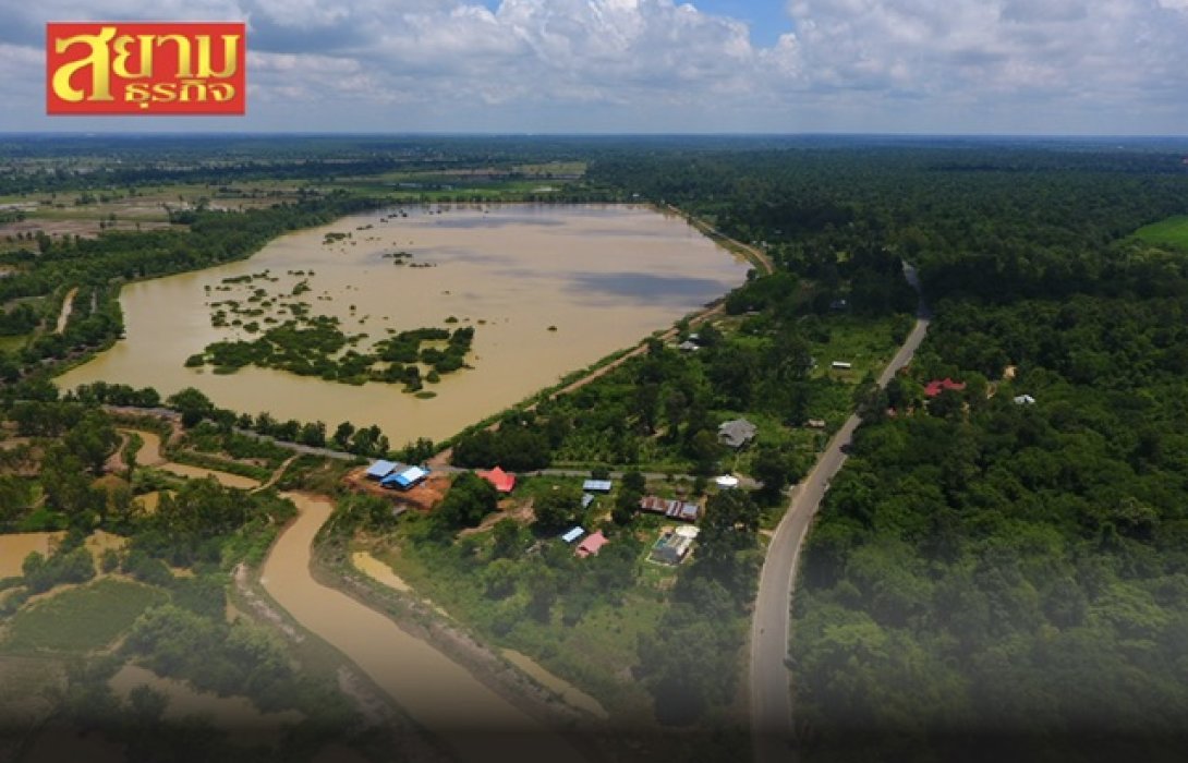 ทางหลวงชนบท สร้างทางเข้าโครงการพัฒนาพื้นที่บริเวณหนองอึ่ง 