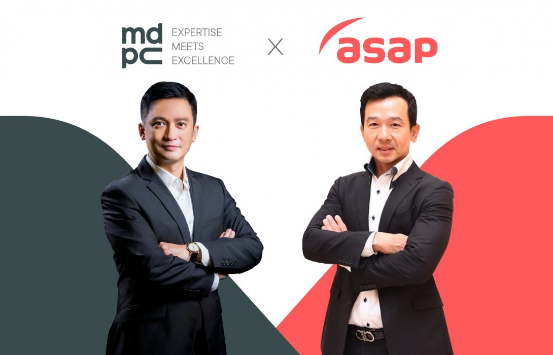 MDPCร่วมมือกับASAPยกระดับงานบริการรถเช่าพร้อมคนขับผ่าน“ASAP App” ถึงบ้าน