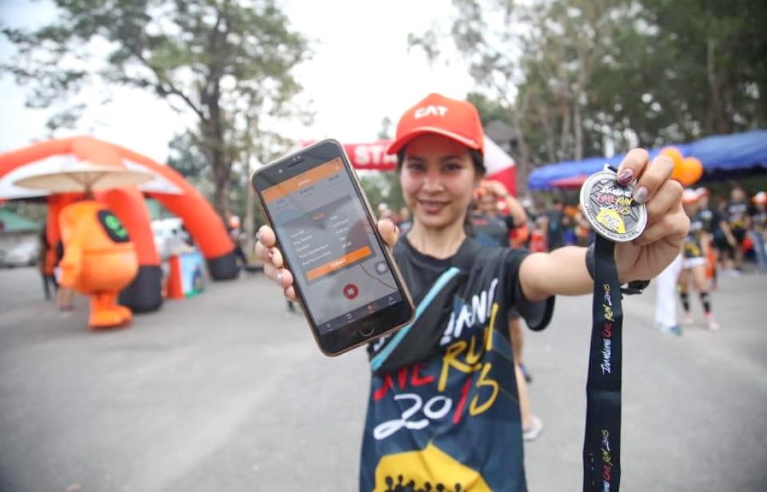 CAT ร่วมกับ ACASIA ใช้แอพพลิเคชั่น SOFEA Run ในรายการวิ่ง